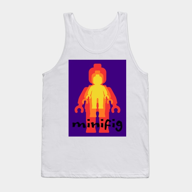 Colored Minifigs Tank Top by ChilleeW